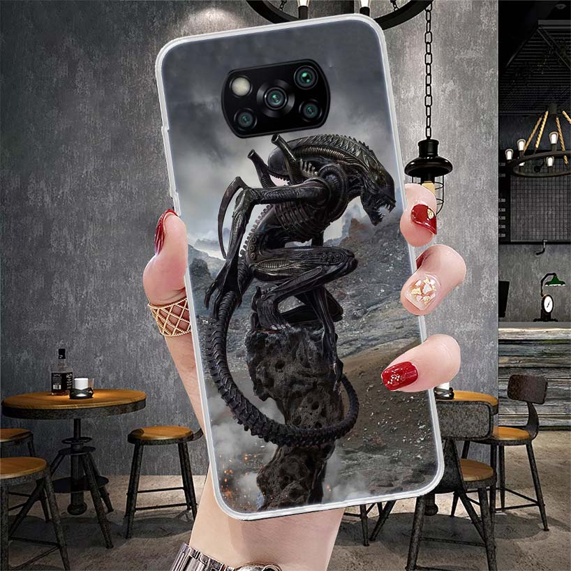 Alien Vs Predator Painted Soft Phone Case For Xiaomi Redmi 15C 15 13C 13 Poco X5 X6 X7 F7 Ultra M7 12C 12 10 10C 9C 9A 9T 9 Fund