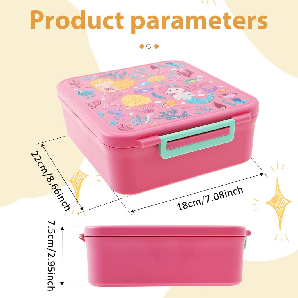 1700ml Lunch Box Microwavable Bento Box Tritan Interlayer Leakproof Storage Box Hermetic Containers Students Adults School