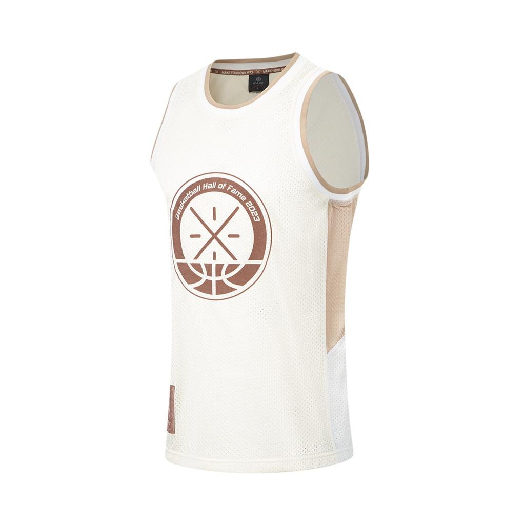 Li Ning Wade Collection Basketball Jersey Unisex Ecru AAYT735-2