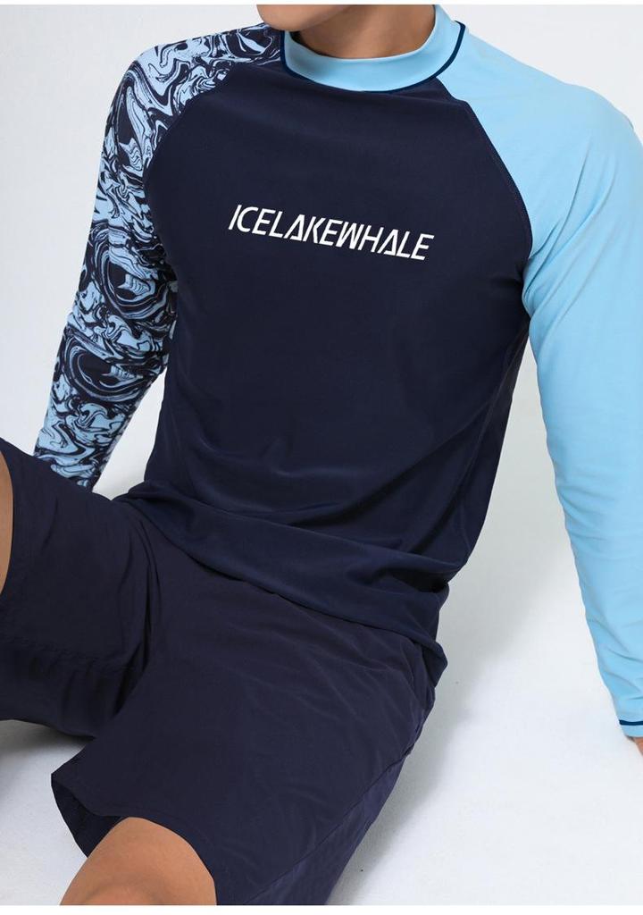 Herren Zweiteiliger Schnelltrocknender Sonnenschutz Neoprenanzug für Surfen, Schnorcheln & Strandschwimmen