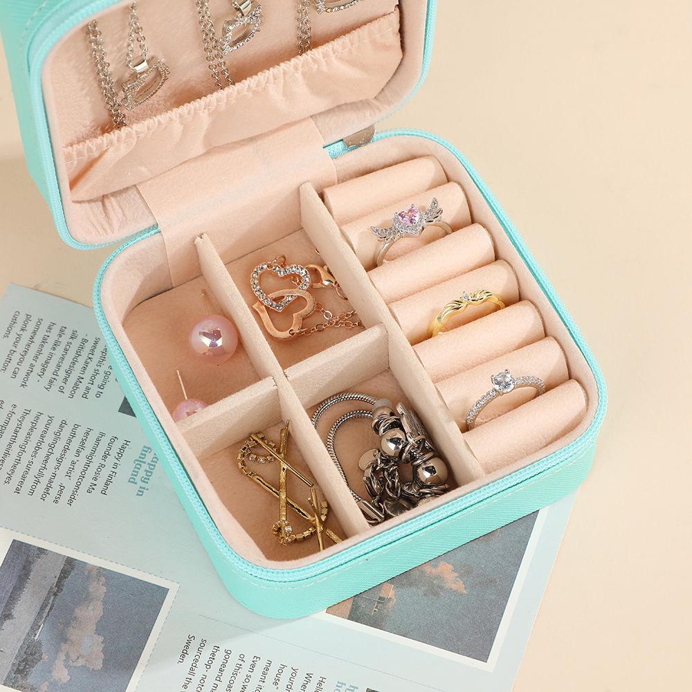 Luxury Portable Jewelry Box for Rings, Necklaces & Earrings