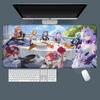Large Rubber Keyboard Mats Honkai Star Rail Cyrene Castorice Lock Edge Mousepad Chrysos Heir Mouse Pad Game Computer Accessories