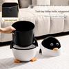 Penguin Flip-Top Trash Can