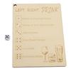 Left Right Drink Drinking Game Wood Fun Social and Interactive Dice Plate Party Drinking Bar Dice Game for Adults