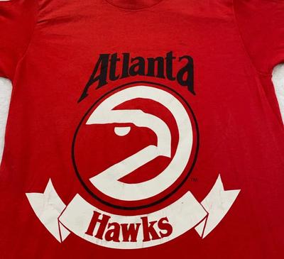 Vintage 80s ATLANTA HAWKS LOGO 7 T-Shirt XS/SMALL Nba Basketball Georgia