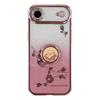 KADEM For iPhone 17 Air Case Ring Kickstand TPU Flowers Phone Cover Gradient Glitter
