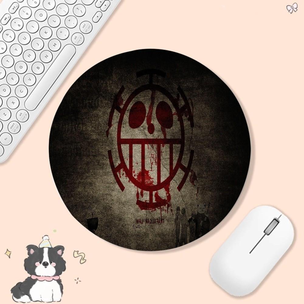 Коврик для мыши Аниме One Piece Противоскользящий Круглый Версия Speed Игровой Компьютерный Клавиатура Офисный Стол Коврик для стола Коврик для ПК для ПК Компьютерный Стол Not LockEdge 10x10cm