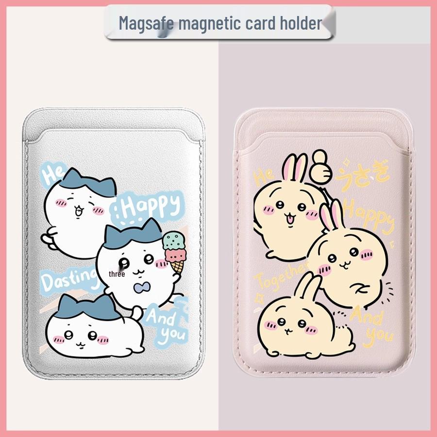 Usagi Magnetic Protective Case & Card Holder for iPhone 17 Pro Max - Subway & Bus Design for Men & Women
