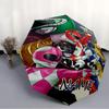 Personalized Name Mighty Morphin Power Rangers  Print Umbrella - Automatic Open/Close, Eight-Rib Durable Frame, Automatic Folding Umbrella