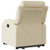 Electric Recliner Chair with Rising Function Cream Fabric