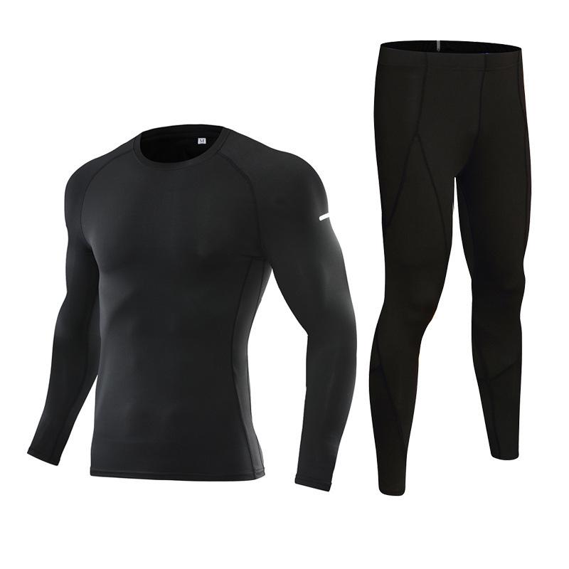 Men's & Kids' Quick-Dry Long Sleeve Sportswear Set for Spring & Autumn - Basketball & Football Fitness Base Layer