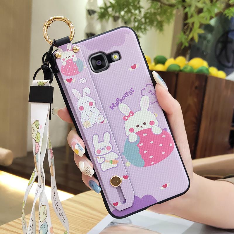 Anti-dust Silicone Phone Case For Samsung Galaxy A510/A5 2016/SM-A510F Soft Case Shockproof Ring Cartoon Back Cover Cute