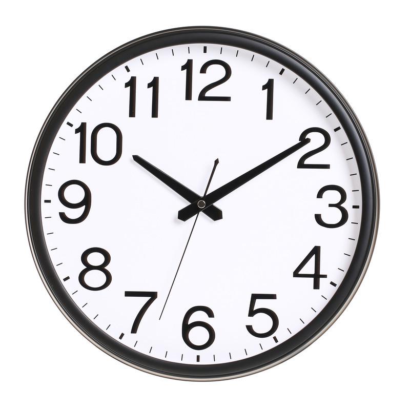 Silent Large Wall Clock with Creative Design for Living Room - Hole-Free Hanging