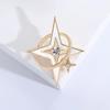 Ramadan Rhinestone Star Brooches for Women Unisex Glossy Moon Pins Event Party New Gifts Backpack Decoration Clothes Accessories