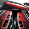 Carbon Fiber Center Console Interior Stickers for Ford Edge (20 Models) - Window & Gear Shift Decoration