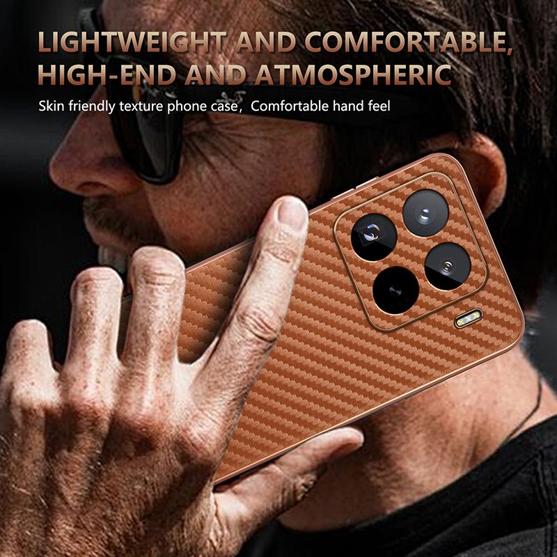 For Xiaomi Mi 15T Pro Case Luxury PU Plating carbon fiber Protective Back Cover Case For Xiaomi Mi 15T 14T Pro 15Pro Phone Shell