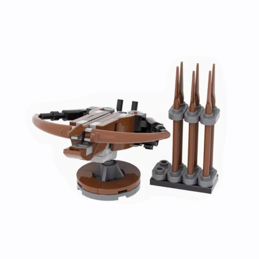 MOC Siege Model Crossbow Model Medieval Weapons Building Block Chariots Siege Engines Bricks Parts Accessories DIY Gifts