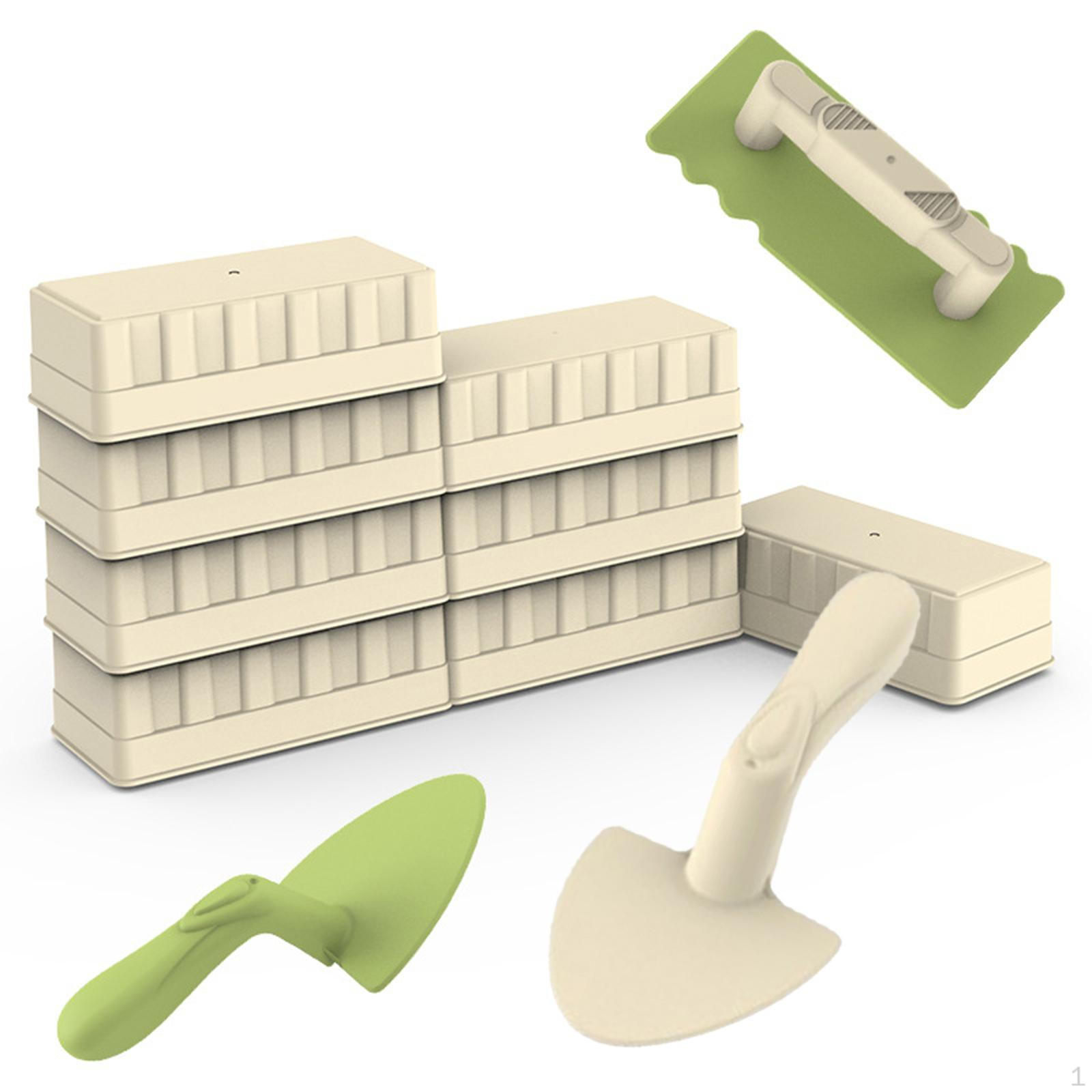 Children Beach Sand Toys Set, Sandcastle Building Kits, Portable Snow Brick Maker for Girls