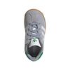 Adidas Originals Gazelle Pigskin Suede Comfortable Classic Versatile Walking Shoes Baby Shoes Halo-Silver Cloud-White Green JQ6002