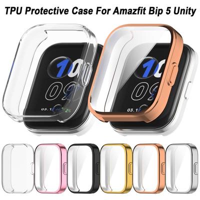 Full Cover Screen Protector Anti-scratch Protective Shell New TPU Case for Amazfit Bip 5 Unity