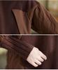 Women's European Style High Neck Faux Two-Piece Sweater, Winter 2022 Fashion, Thick & Loose, Age-Reducing Design.