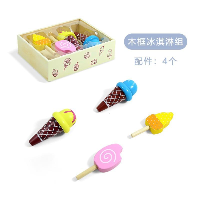 Simulationsspiel Zuhause Kinder Holzkiste Essen und Trinken Chixile Lernspielzeug