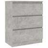Sideboard Concrete Grey 60 x 35 x 76 cm Particleboard