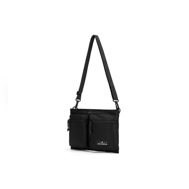 New New Balance Fabric Shoulder Bag Crossbody Bag Regular Unisex Black LAB13625-BK
