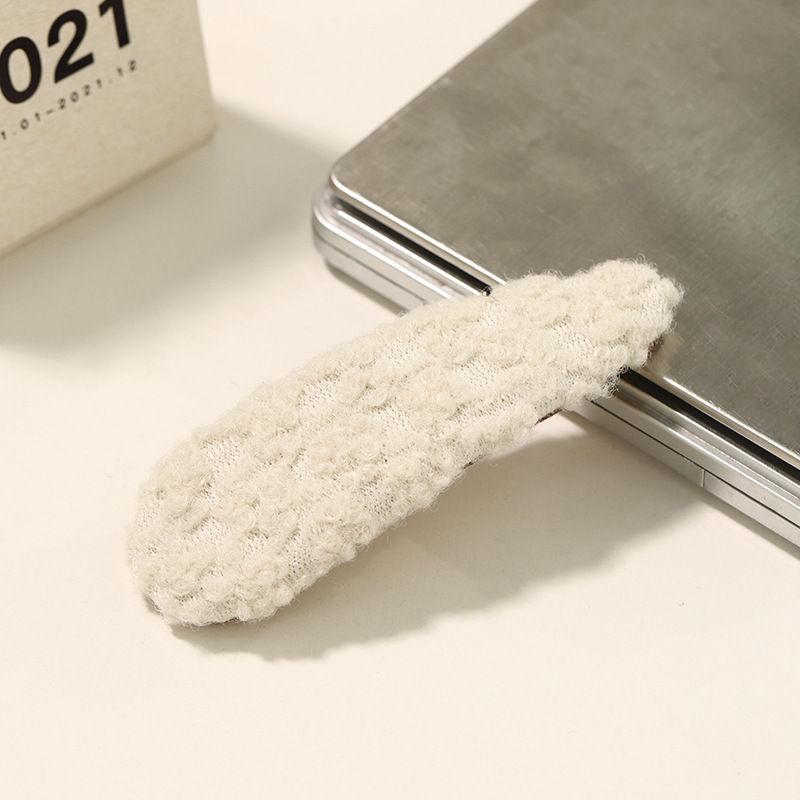 Accessories Clip Hair Headdress Bang Solid Color Side Hairpin Bb Clip Woolen Barrettes