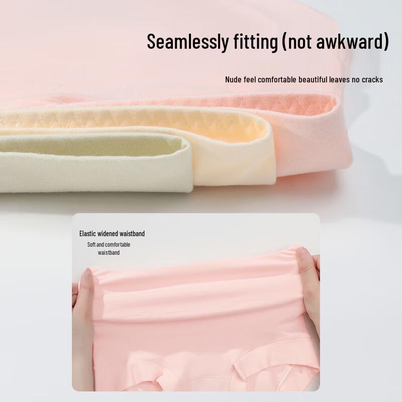 Tingmei Women's High-Waist Tummy Control Cotton Briefs