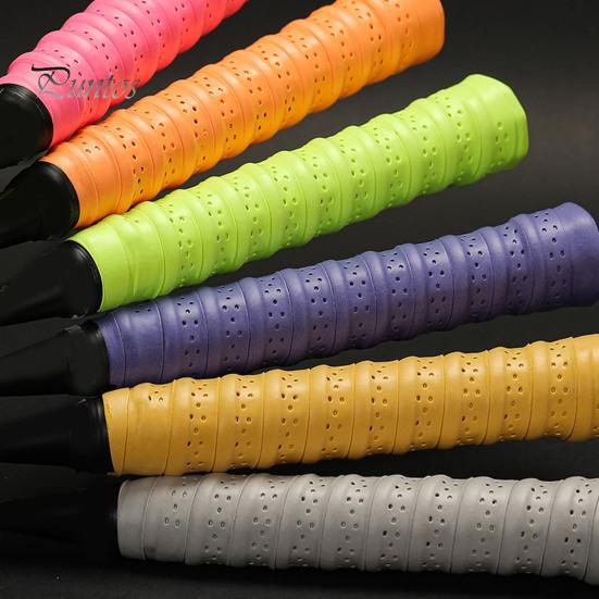 Badminton Sweatband Perforated Anti-Slip Tennis Overgrip Thickened Non-Slip Band Racket Handle Grip Super Absorbent Ultimate Comfort