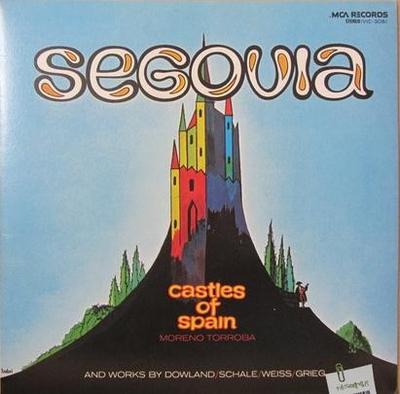 LP Record ANDRES SEGOVIA  Castles Of Spain VIC3081 MCA RECORDS 1977 Japan Classical Used