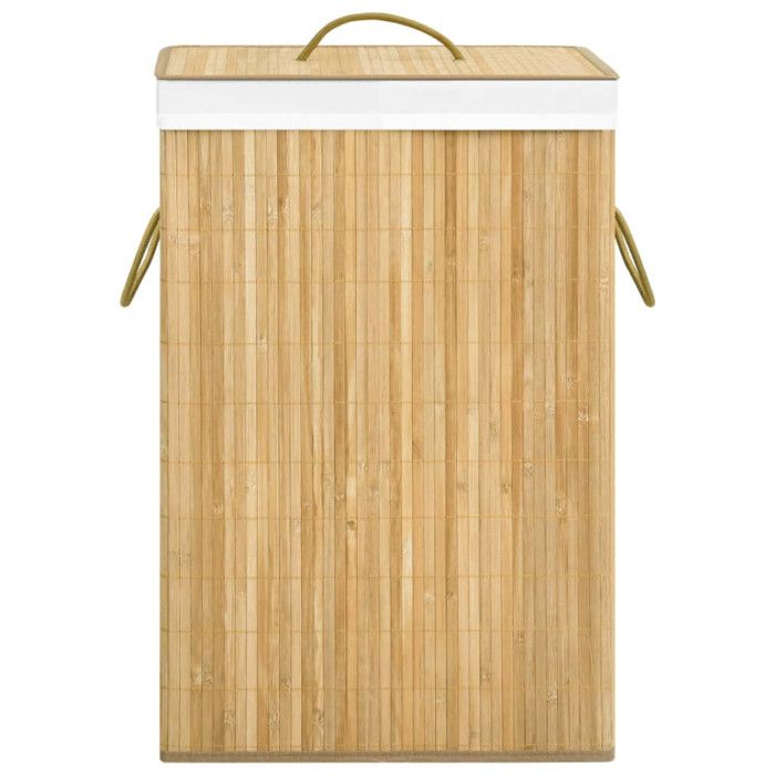 VidaXL Laundry Basket with 2 Sections Bamboo 72 L 320739