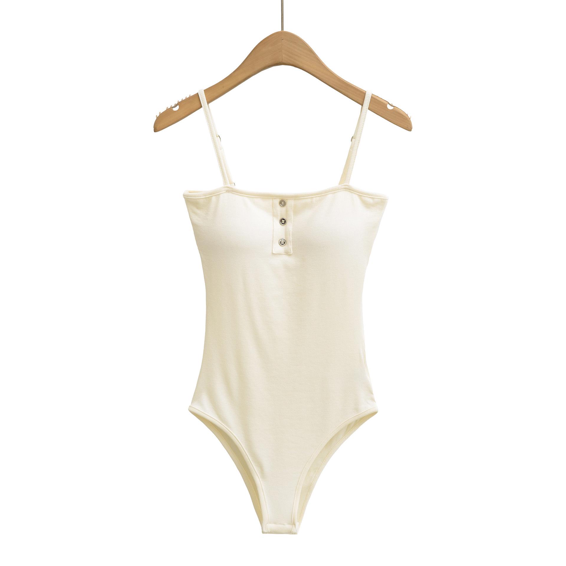 

Women s Spicy Low-Cut Sleeveless Jumpsuit with Stylish Back Design Small бежевий/абрикосовий