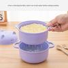 Multifunctional Strainer Bowl Set Microwave Safe Includes Lid Handle Utensils For Easy Cooking And Serving Large Capacity