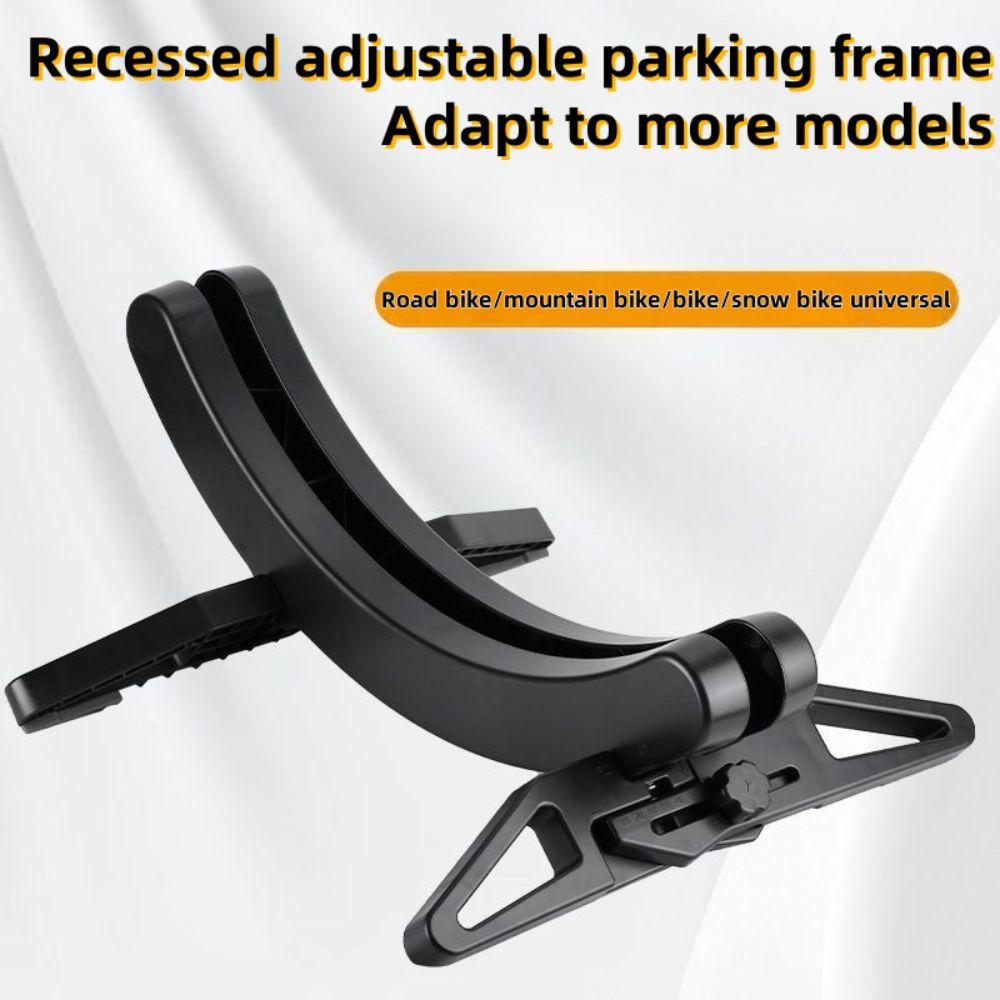 Adjustable Bike Floor Stand Garage Storage Bike Floor Rack  For 30-80mm Wide Tires