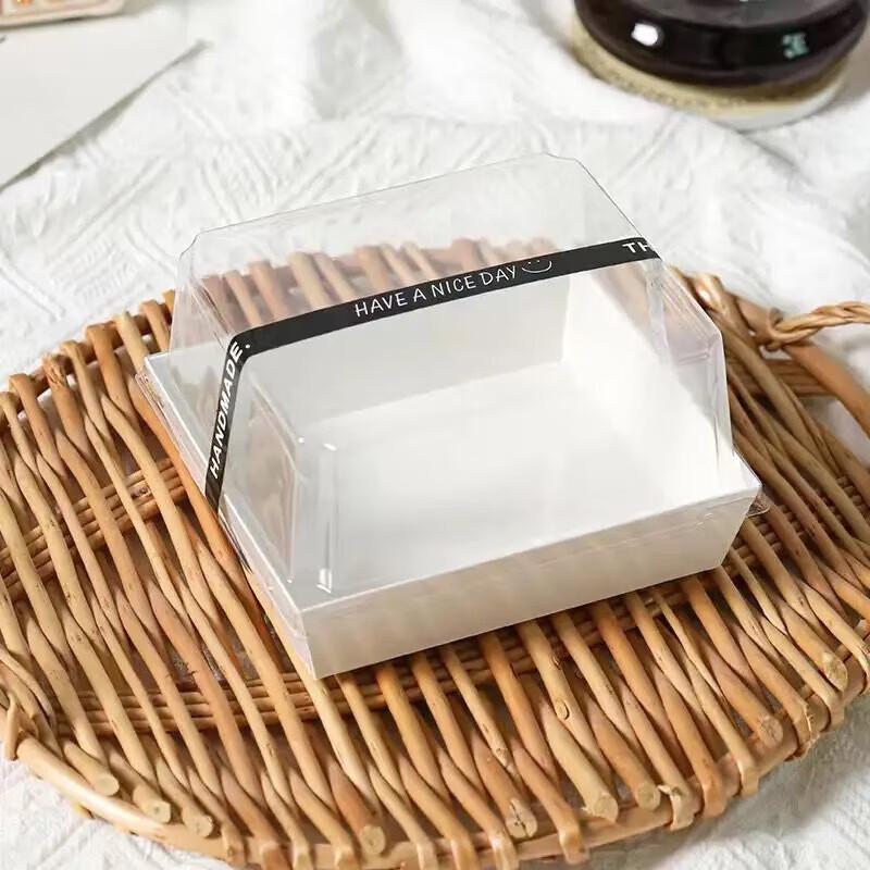 Disposable 4-inch Cake & Sandwich Boxes (100-Pack)