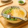 304 Palace tableware knife, fork, spoon set European retro Western tableware steak knife and fork 5-piece gold color/1pc