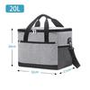 Roleness Large Capacity Foldable Cooler Bag 20L Cools and Keeps Food Cold Warm Soft Cooler Box Large Insulation Lightweight Handbag Shoulder Bag Ideal