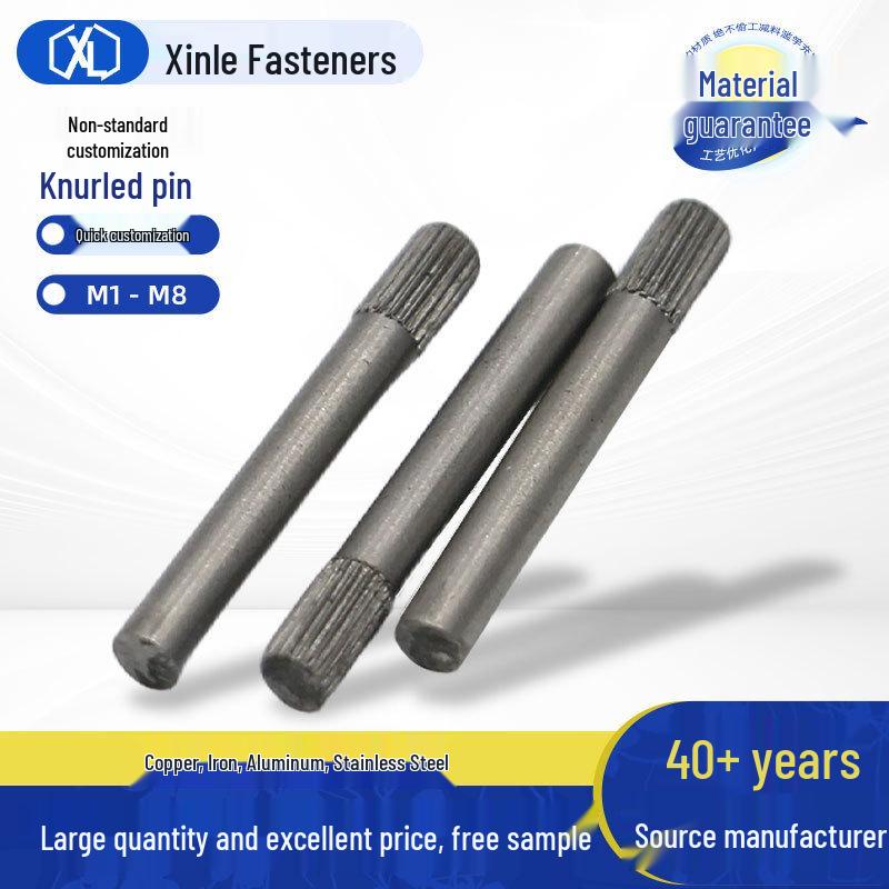 304 Stainless Steel Knurled Locating Pivot Pin for Toy Car Axle