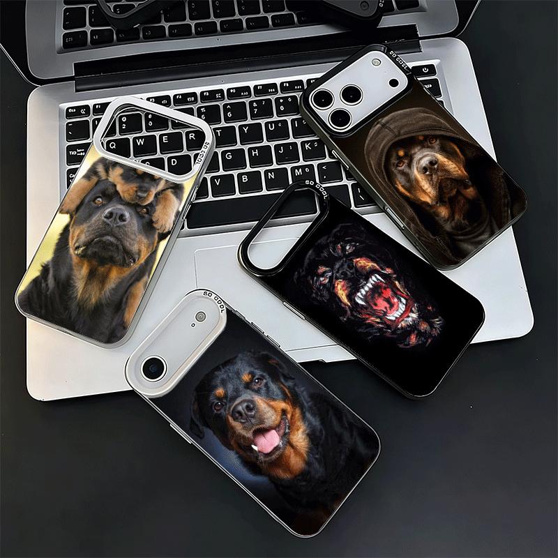 Rottweiler Dog Shockproof Phone Case for iPhone 17 Air 16 16E 15 Pro Max 14 Plus 13 Mini 12 Back Cover Anti Fall Fundas
