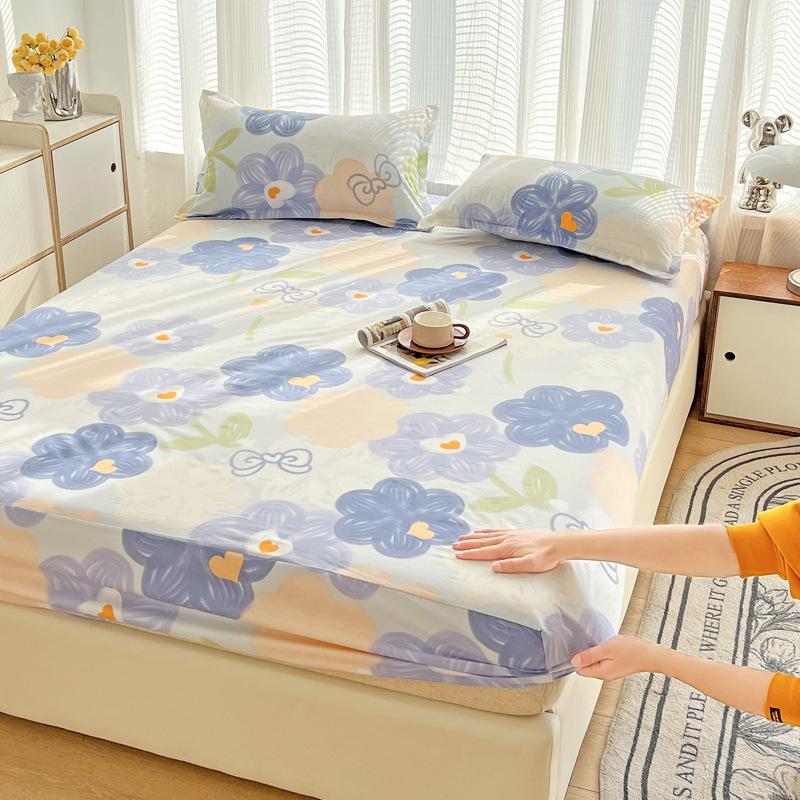 Foreign trade single product ins wind mattress three-piece set simple bedspread single piece Simmons mattress protective cover non-slip fixed