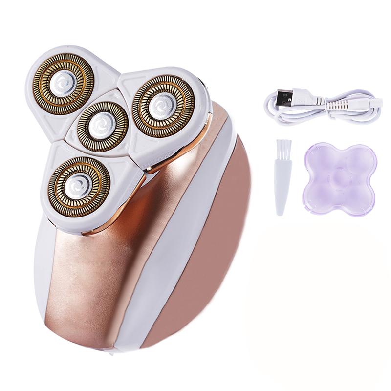 5 Heads Electric Shaver Men Head Polish Hair Trimmer USB Rechargeable Washable 4D Floating Shaving Machine Wet & Dry Razors