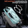 For iPhone 17 Case Compatible with MagSafe Military Protection PC+TPU Kickstand Phone Cover