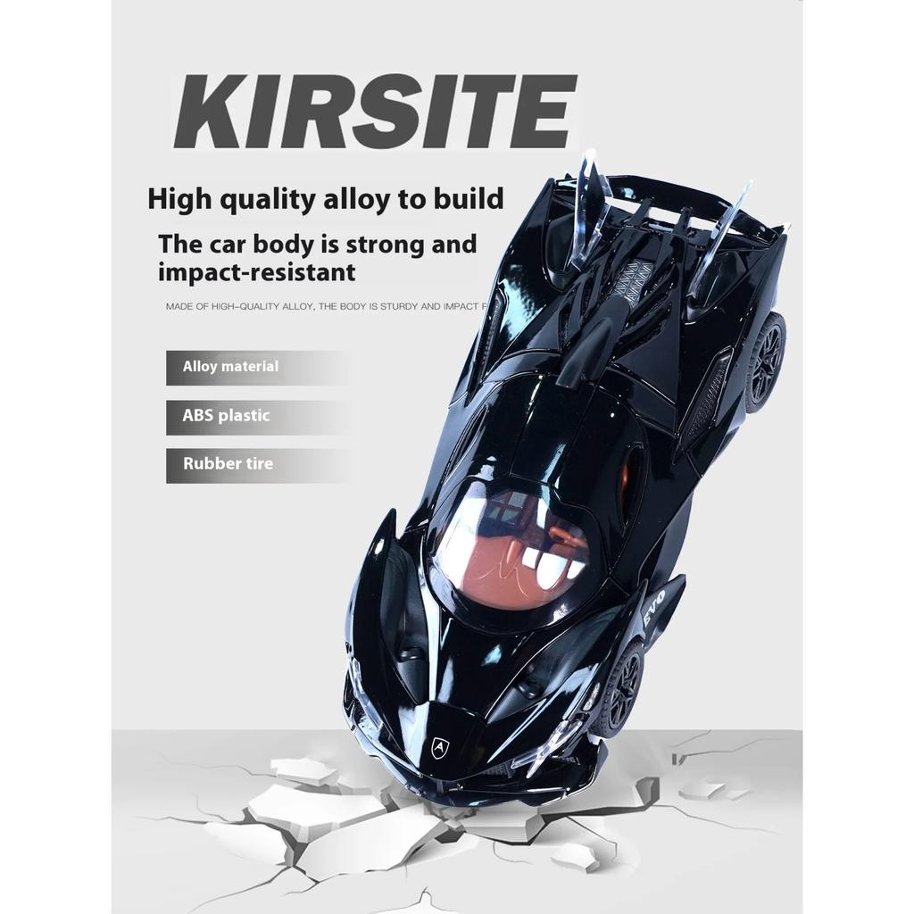 1/32 Scale Apollo Evo Alloy Die Cast Sports Car Model Simulation Sound Door Can Open Racing Birthday Gifts for Children