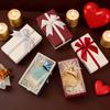 Valentinstag Geschenkbox mit Schleife Hochzeit Brautjungfer Geburtstagsgeschenk Verpackungsbox mit Deckel Süßigkeiten Lippenstift Schmuck Verpackungsbox