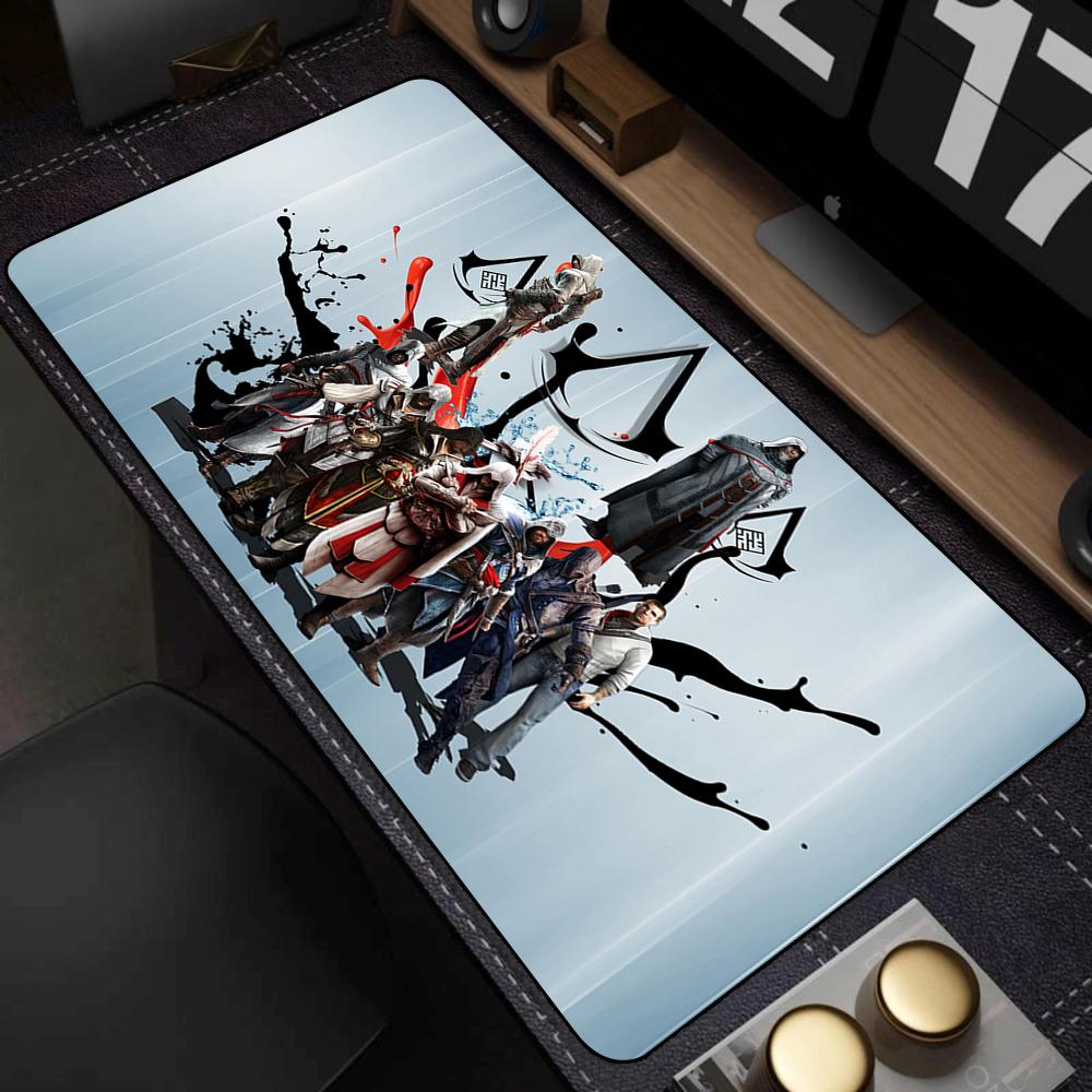 Tappetino Mouse A-assassin S Creed Mousepad Anime PC Gaming Setup Accessori Tavolo Computer Scrivania Gamer Tappetino Tappetini Grandi Ufficio Tappetini XXL