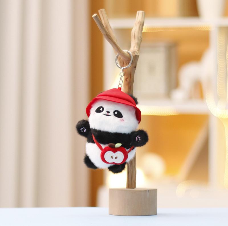 

Panda Toy Plush With Keychain For Girls Soft Stuffed Animal Gift Kids For красный
