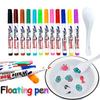 8pcs/12pcs Magic Water Drawing Pen Set with Floating Ink – Mixed-Color Markers for Drawing & Various DIY Crafts