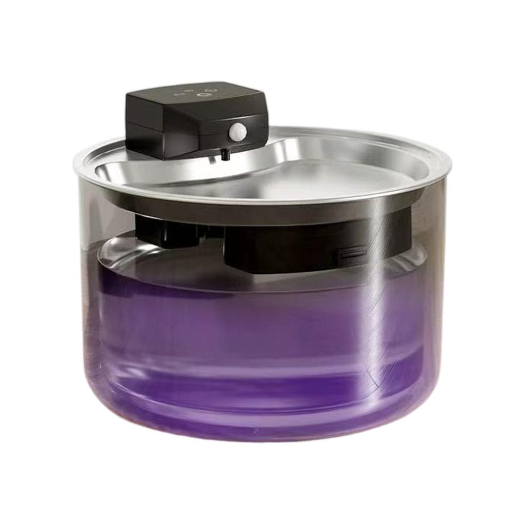 Pet Drinking , Stainless Steel, Drinking,  Sterilization, Induction Wireless, Automatic Circulation Water Dispenser.